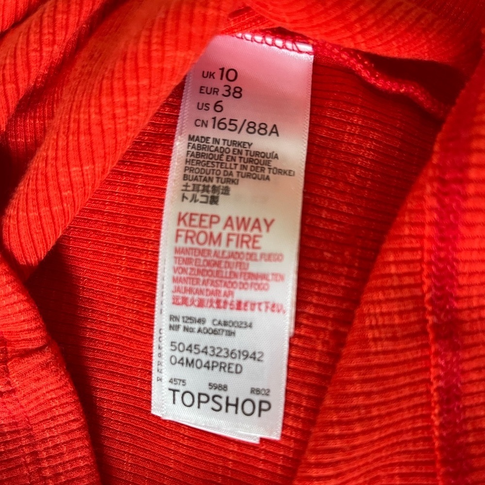 TOPSHOP Red Cami Tank - Picture 8 of 10